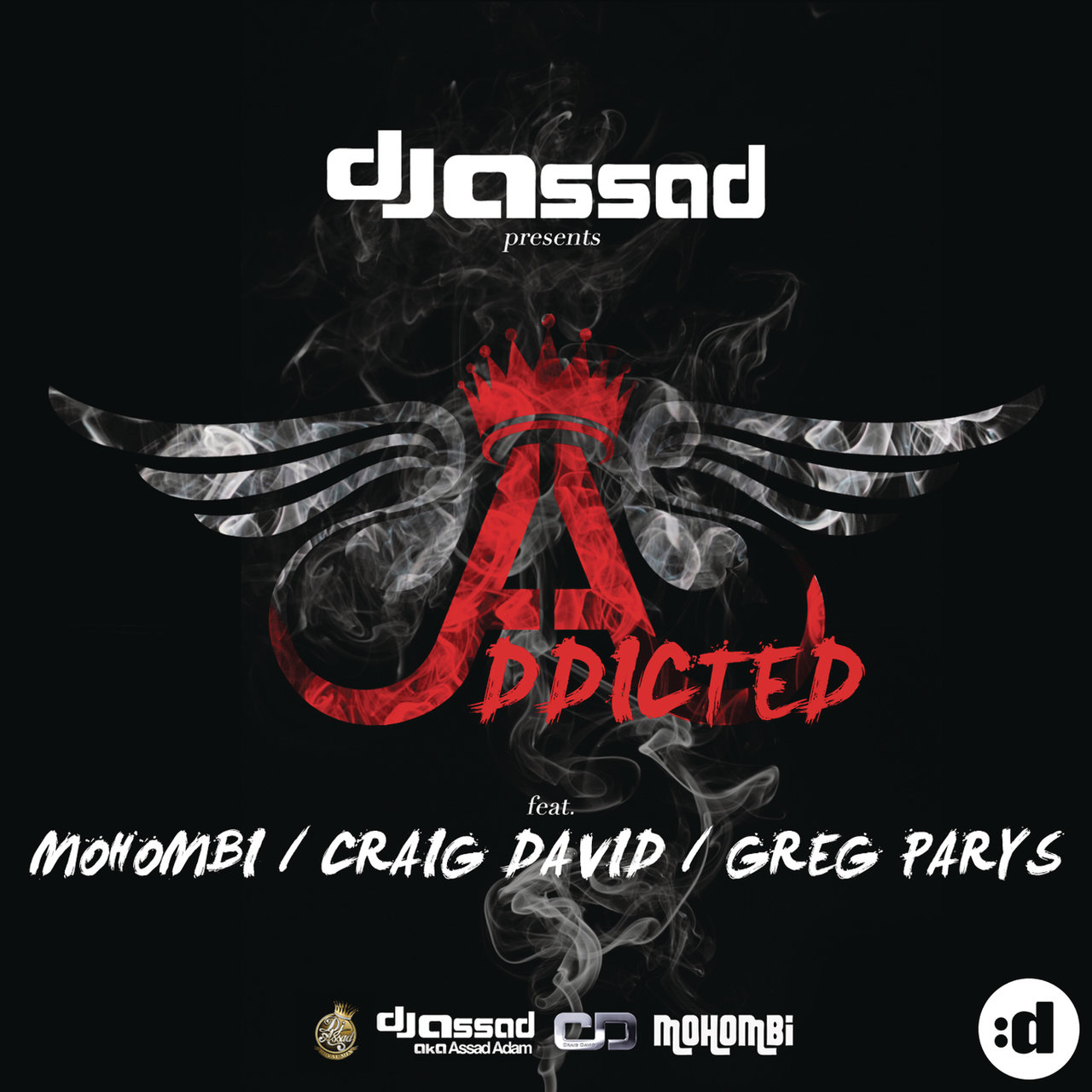 DJ Assad ft. featuring Mohombi, Craig David, & GREG PARYS Addicted cover artwork