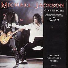 Michael Jackson ft. featuring Slash Give In to Me cover artwork