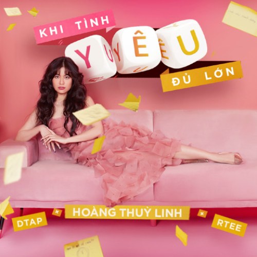 Hoàng Thùy Linh featuring R.Tee — Khi Tình Yêu Đủ Lớn cover artwork