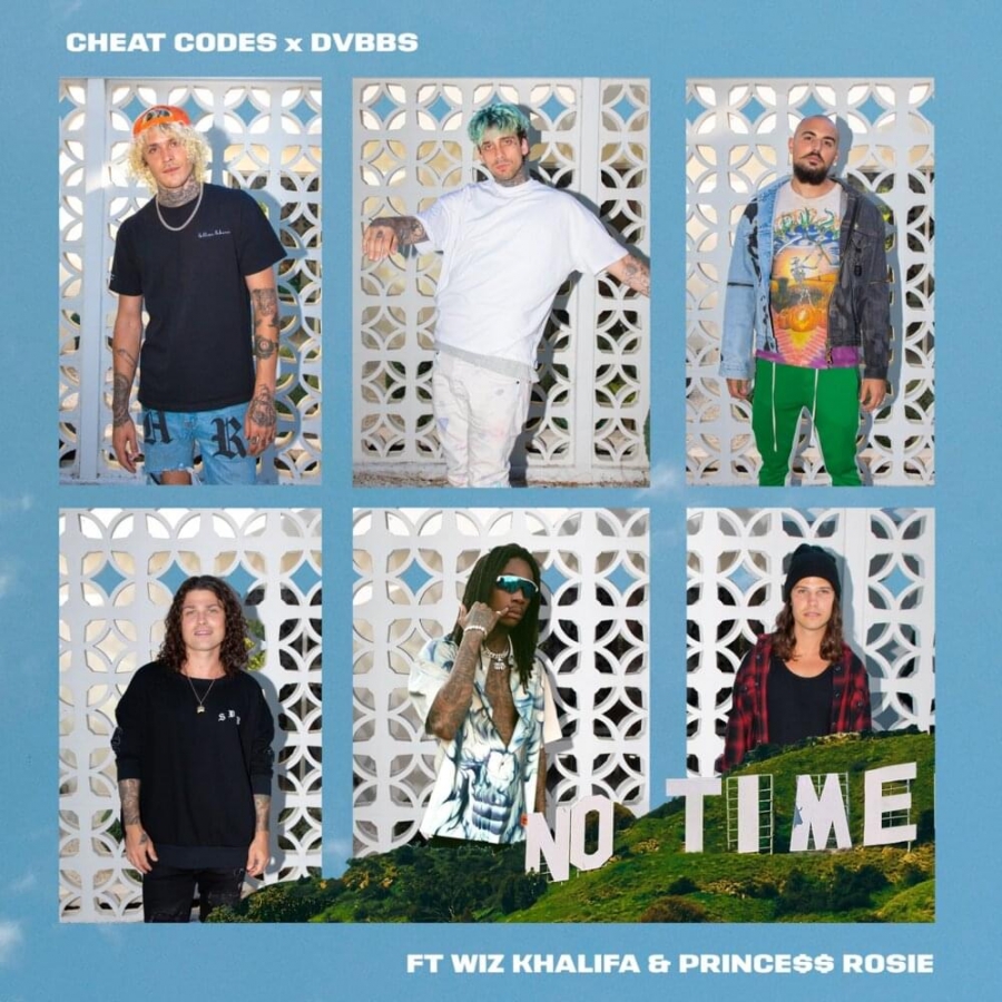 Cheat Codes & DVBBS featuring Wiz Khalifa & PRINCE$$ ROSIE — No Time cover artwork