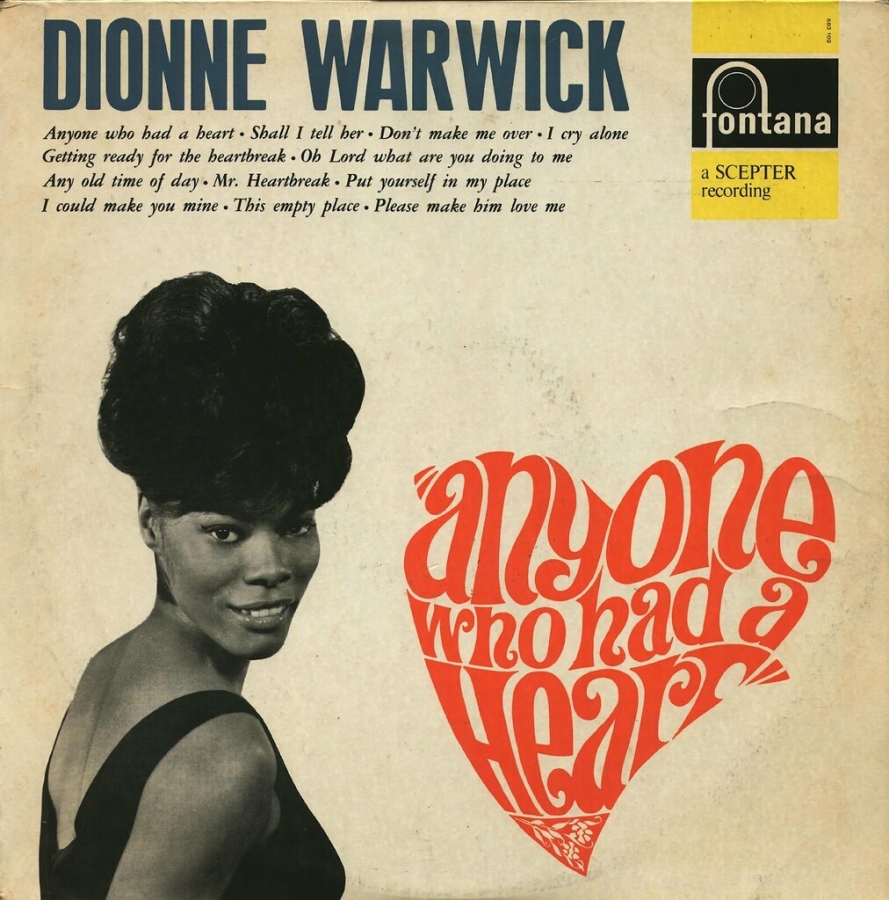 Dionne Warwick Anyone Who Had A Heart cover artwork