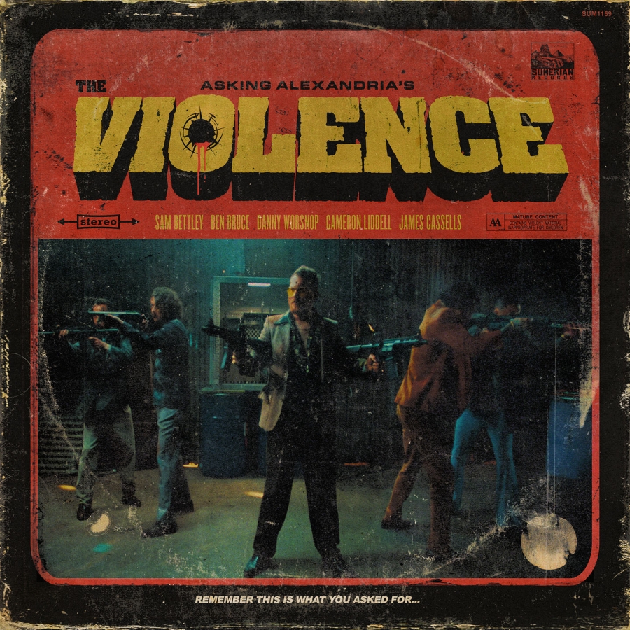 Asking Alexandria The Violence cover artwork