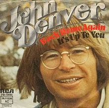 John Denver Back Home Again cover artwork