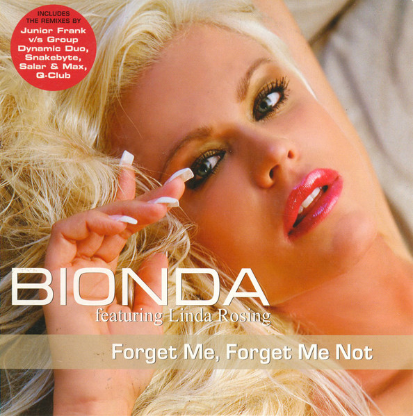 Bionda — Forget Me, Forget Me Not cover artwork