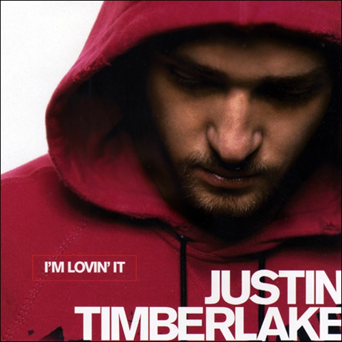 Justin Timberlake I&#039;m Lovin&#039; It cover artwork