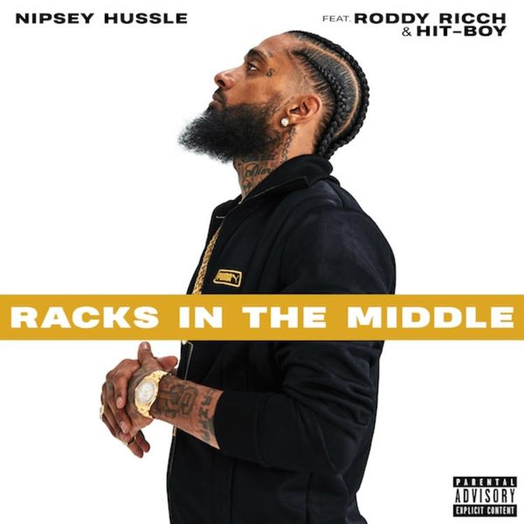 Nipsey Hussle featuring Roddy Ricch & Hit-Boy — Racks in the Middle cover artwork