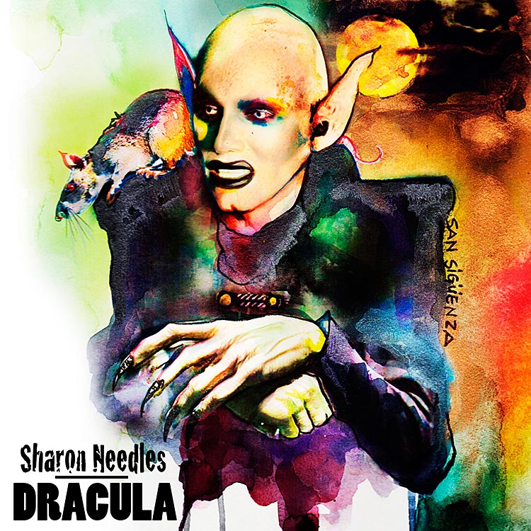 Sharon Needles — Dracula cover artwork