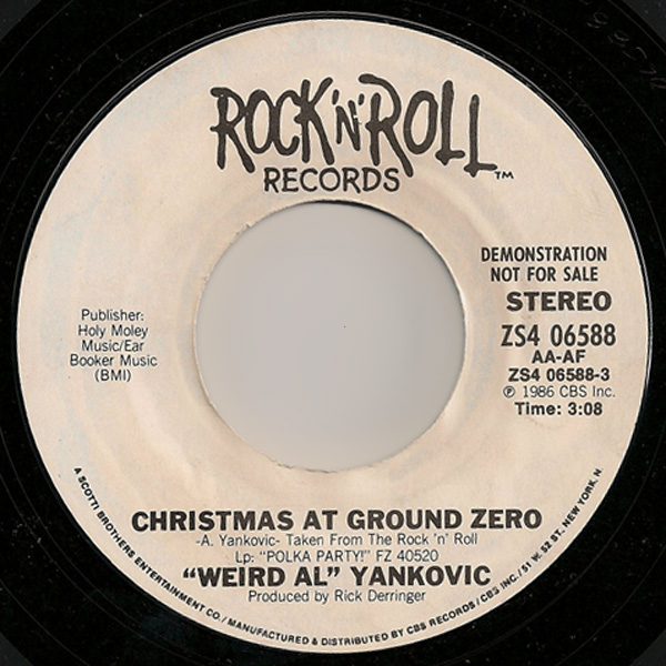 &quot;Weird Al&quot; Yankovic — Christmas At Ground Zero cover artwork