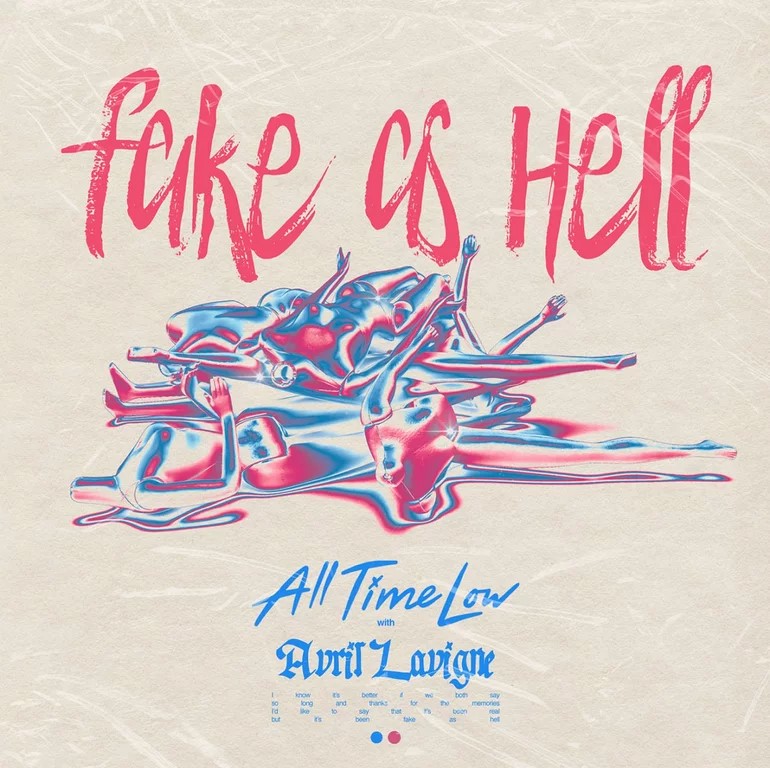 All Time Low & Avril Lavigne Fake As Hell cover artwork