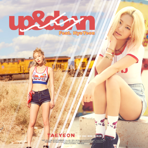 TAEYEON featuring HYO — Up &amp; Down cover artwork
