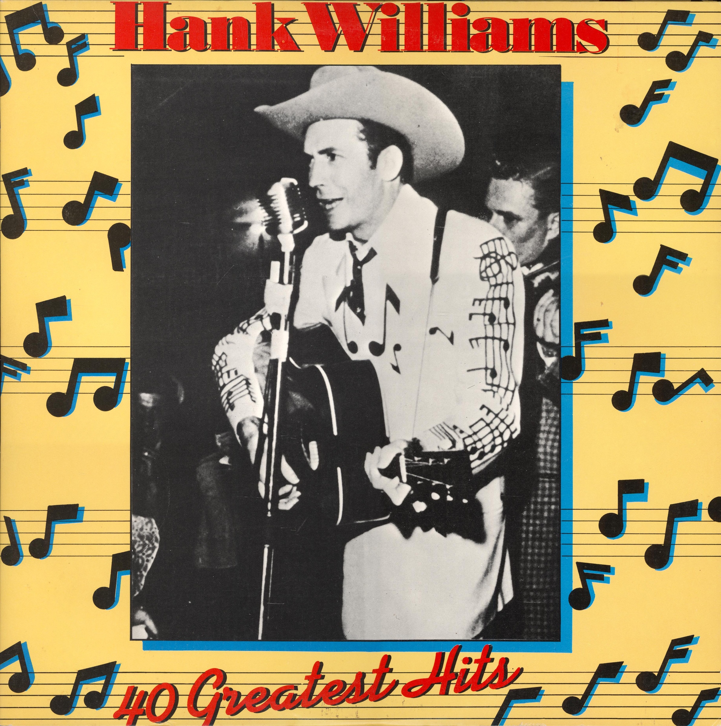 Hank Williams 40 Greatest Hits cover artwork