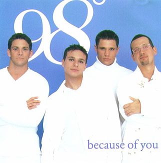 98 Degrees — Because of You cover artwork