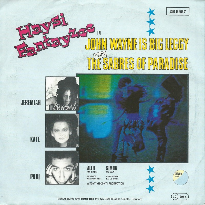 Haysi Fantayzee — John Wayne Is Big Leggy cover artwork