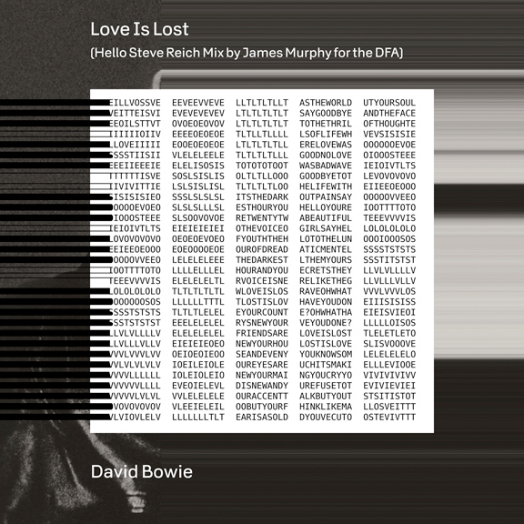 David Bowie — Love Is Lost - Hello Steve Reich Mix by James Murphy for the DFA Edit cover artwork