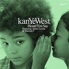 Kanye West ft. featuring Adam Levine Heard &#039;Em Say cover artwork