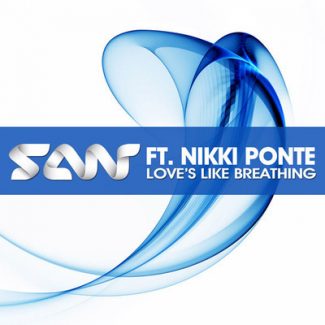 Nikki Ponte featuring DJ San — Love&#039;s Like Breathing cover artwork