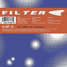 Filter — The Best Things cover artwork