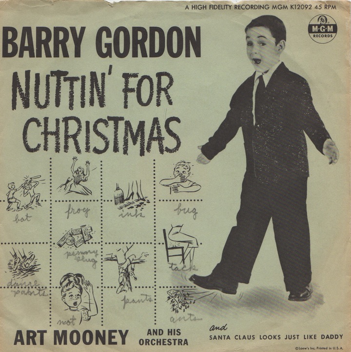 Art Mooney &amp; His Orchestra & Barry Gordon — Nuttin&#039; For Christmas cover artwork
