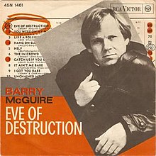 Barry McGuire Eve of Destruction cover artwork