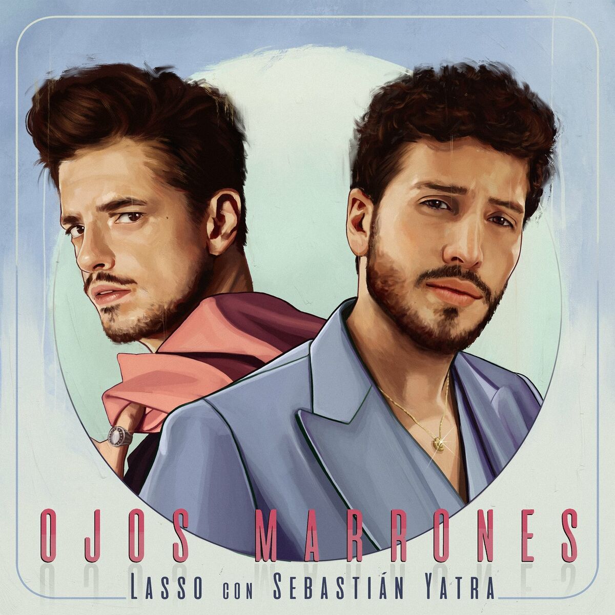 Lasso & Sebastián Yatra Ojos Marrones cover artwork