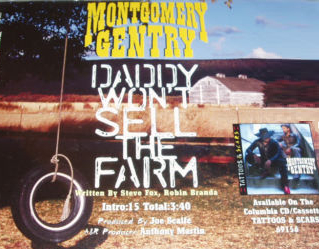 Montgomery Gentry — Daddy Won&#039;t Sell The Farm cover artwork