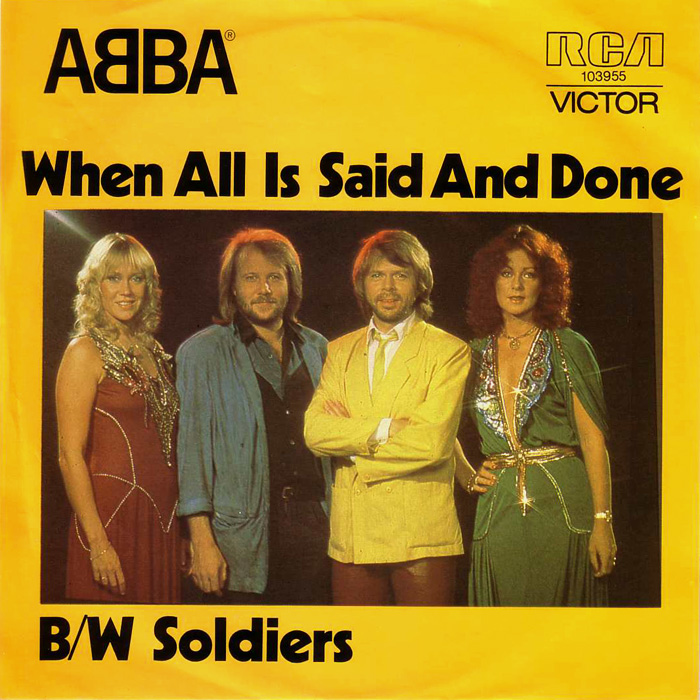 ABBA When All Is Said And Done cover artwork