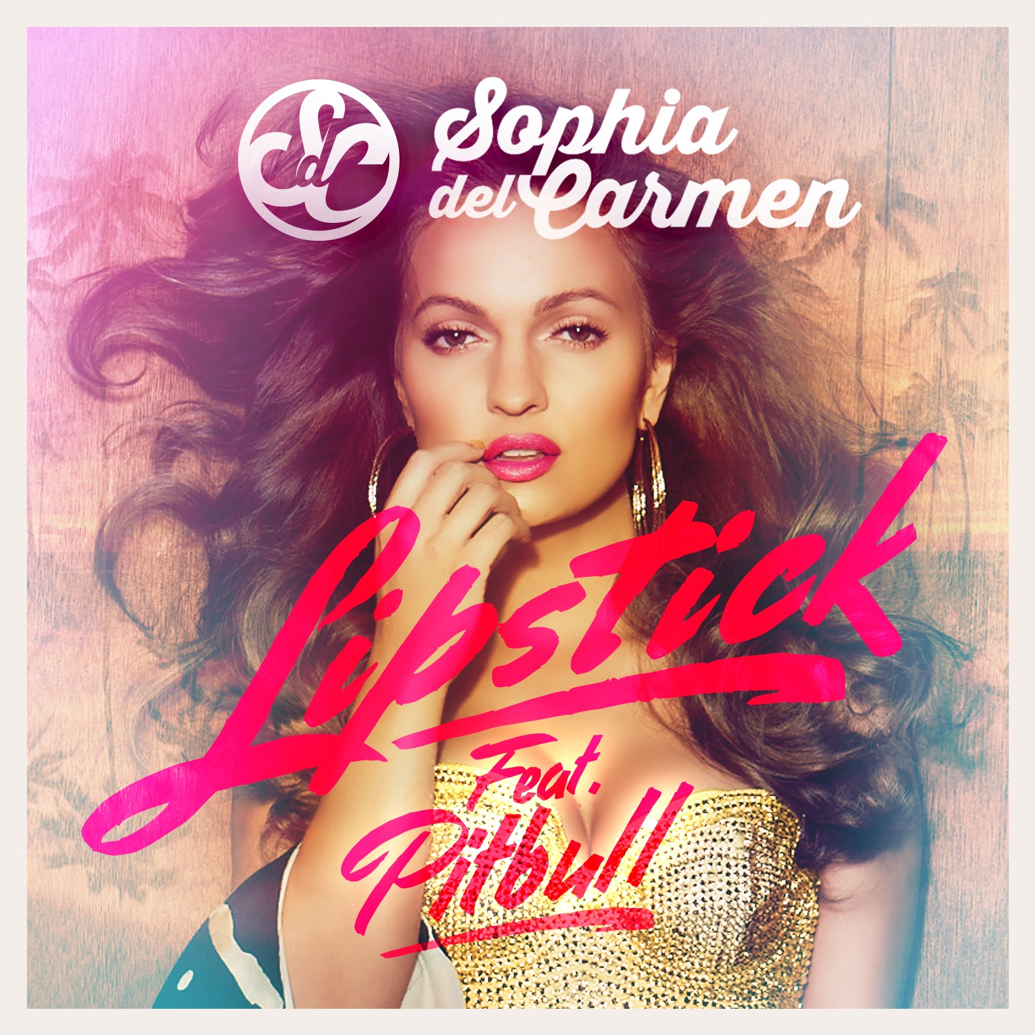 Sophia Del Carmen featuring Pitbull — Lipstick cover artwork