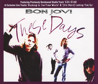 Bon Jovi — These Days cover artwork