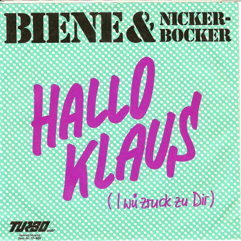 Nickerbocker &amp; Biene — Hallo Klaus (I wü zruck zu Dir) cover artwork