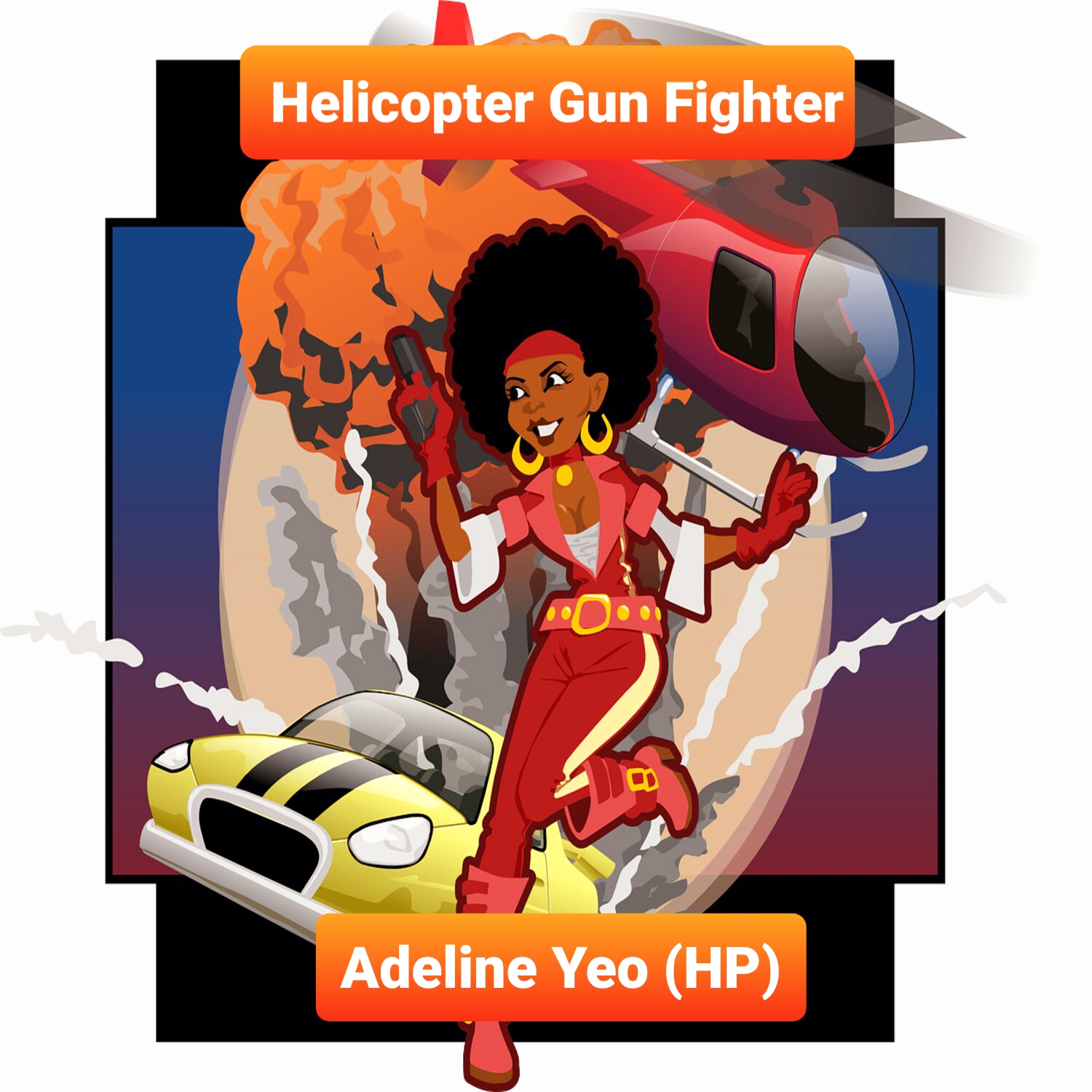 Adeline Yeo (HP) featuring Adeline Yeo (HP) — Helicopter Gun Fighter cover artwork