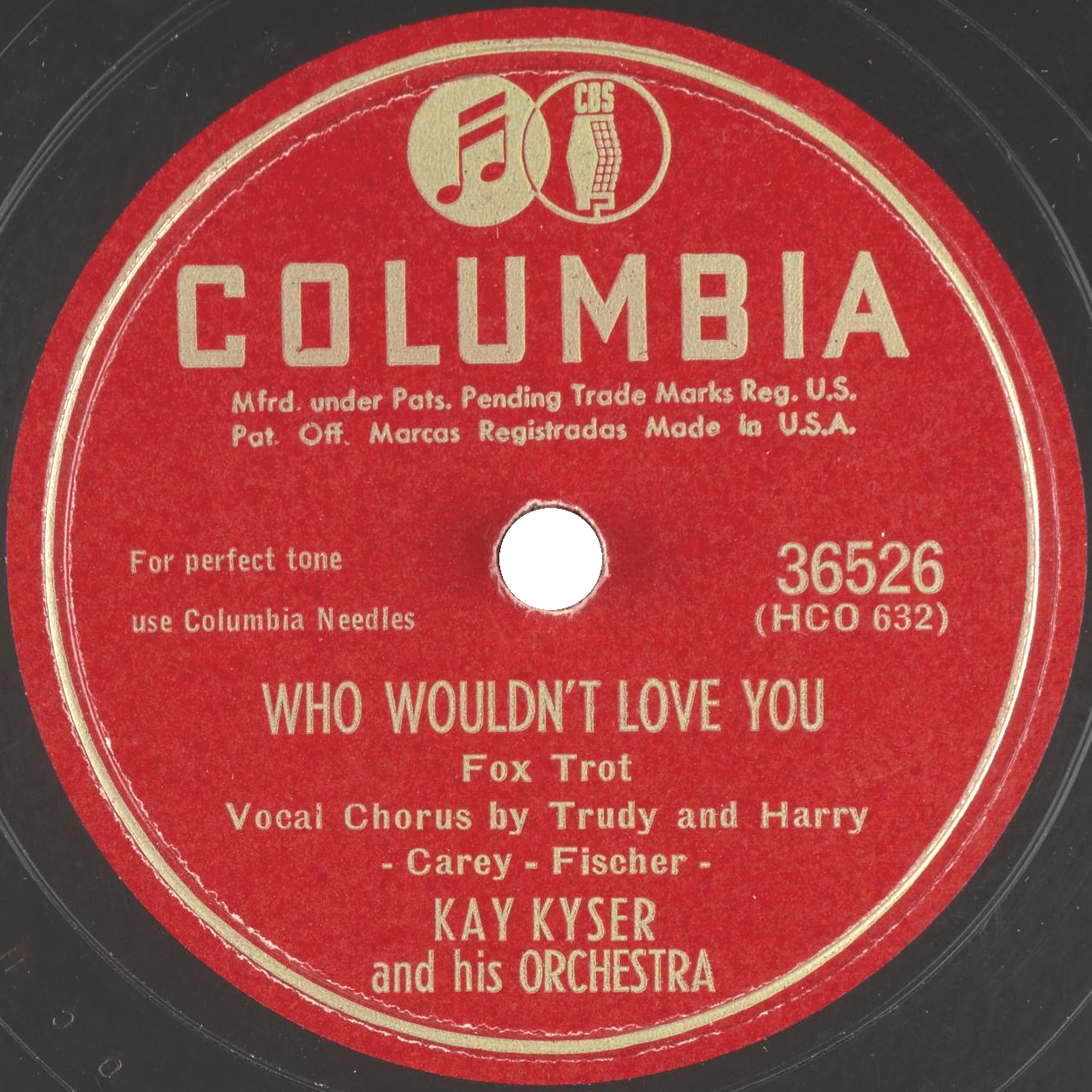Kay Kyser — Who Wouldn&#039;t Love You cover artwork