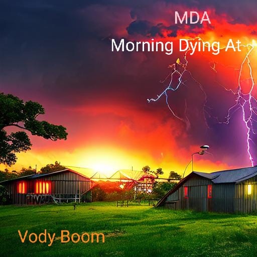 Vody Boom — MDA (Morning Dying At) cover artwork