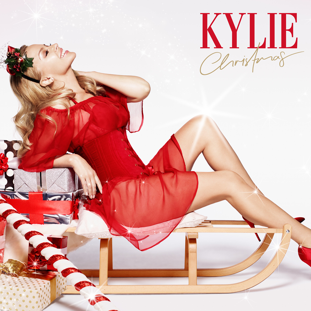 Kylie Minogue featuring Frank Sinatra — Santa Claus Is Coming to Town cover artwork