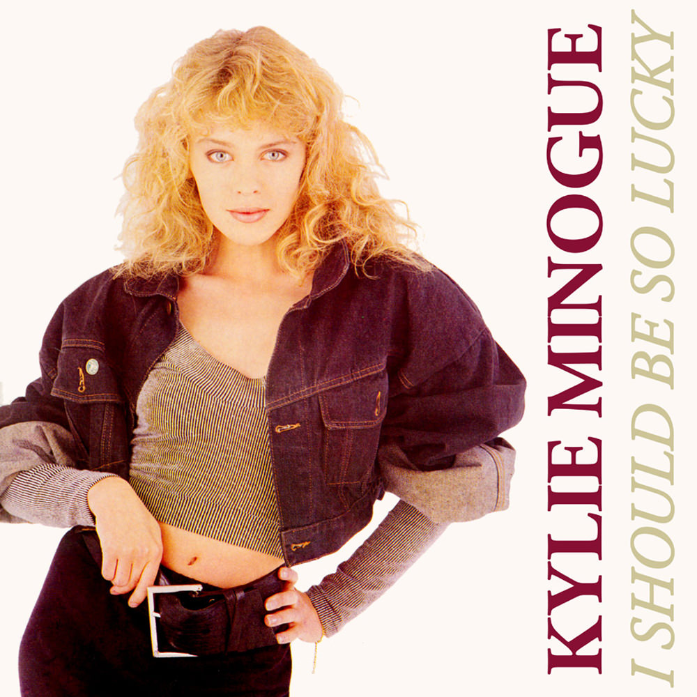 Kylie Minogue I Should Be So Lucky cover artwork