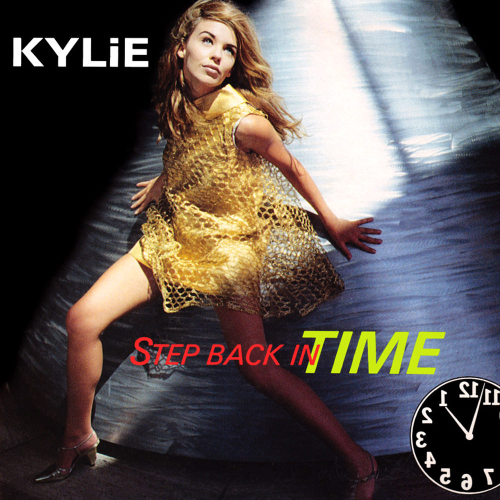 Kylie Minogue Step Back in Time cover artwork