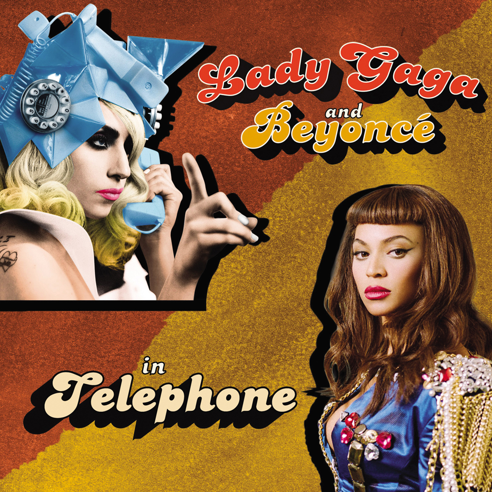 Lady Gaga featuring Beyoncé — Telephone cover artwork