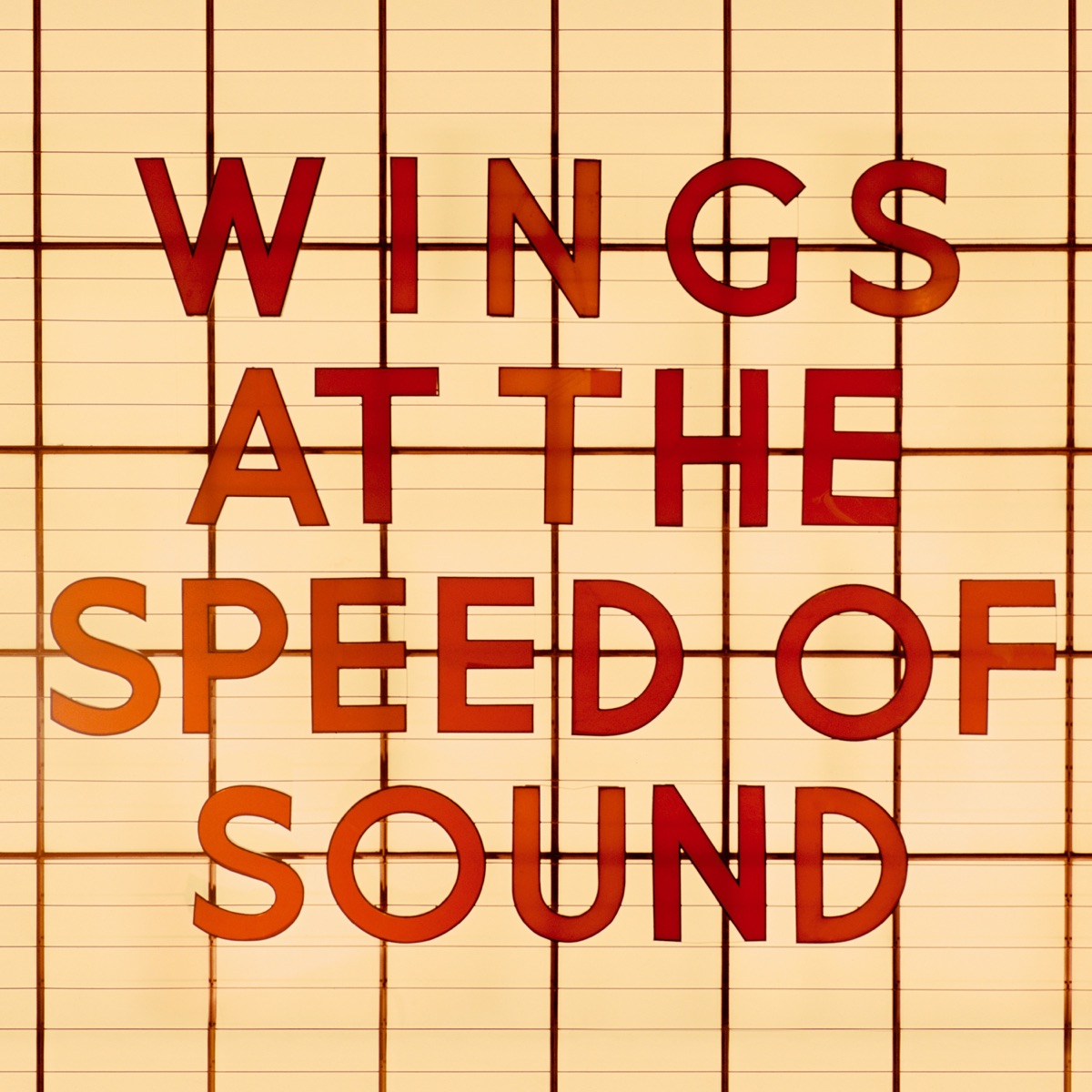 Wings Wings At the Speed of Sound cover artwork
