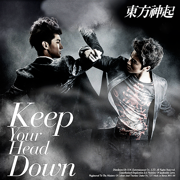 TVXQ! Keep Your Head Down cover artwork