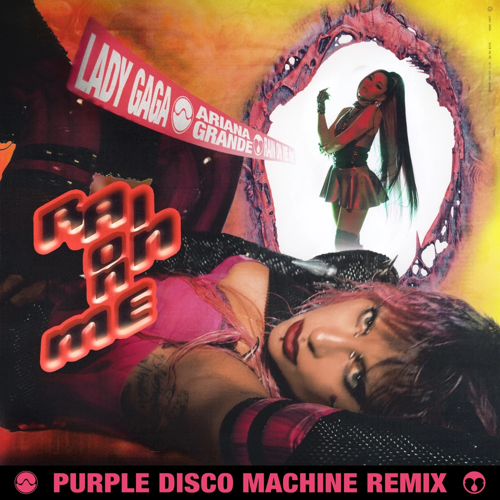 Lady Gaga & Ariana Grande — Rain on Me (Purple Disco Machine Remix Edit) cover artwork