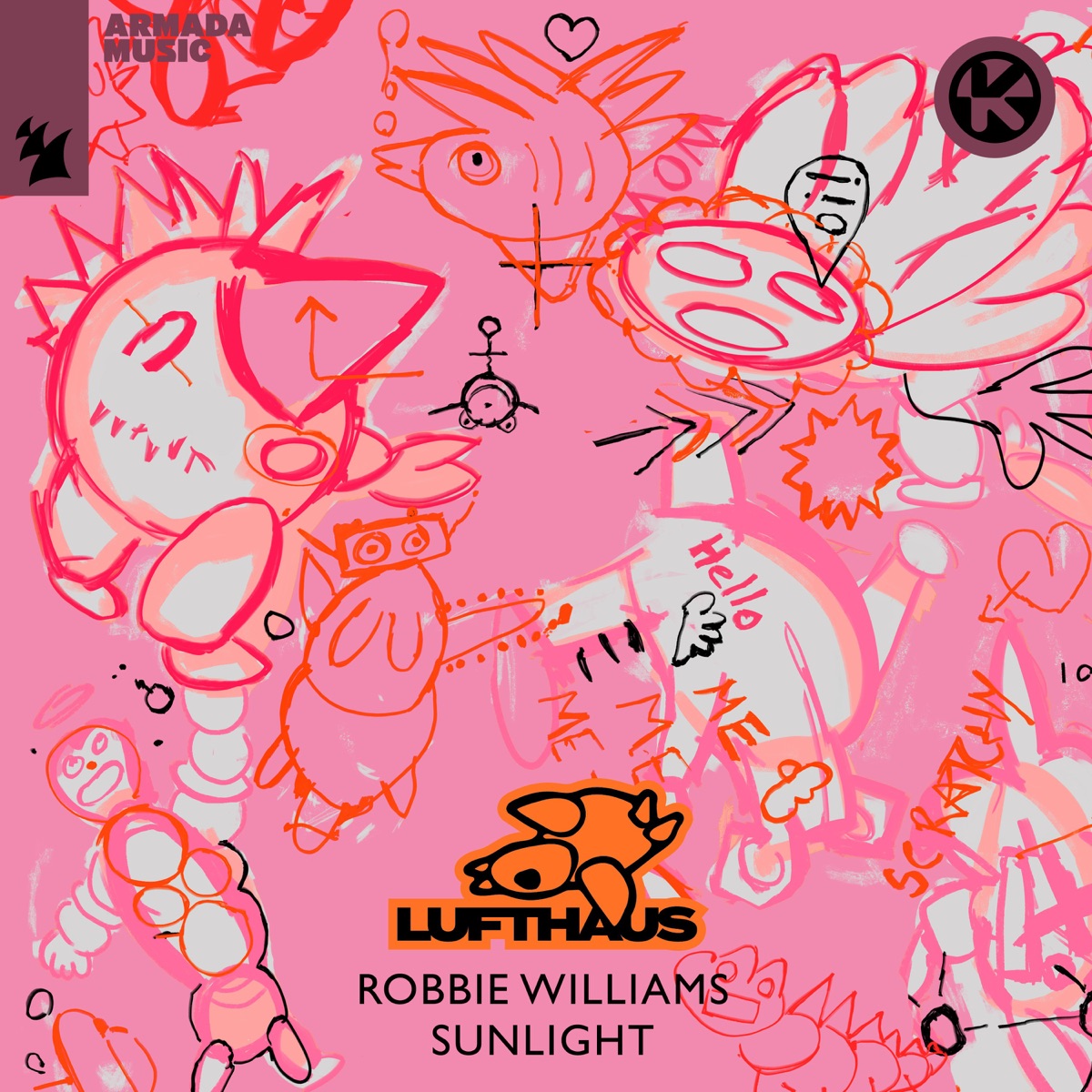 Lufthaus & Robbie Williams Sunlight cover artwork