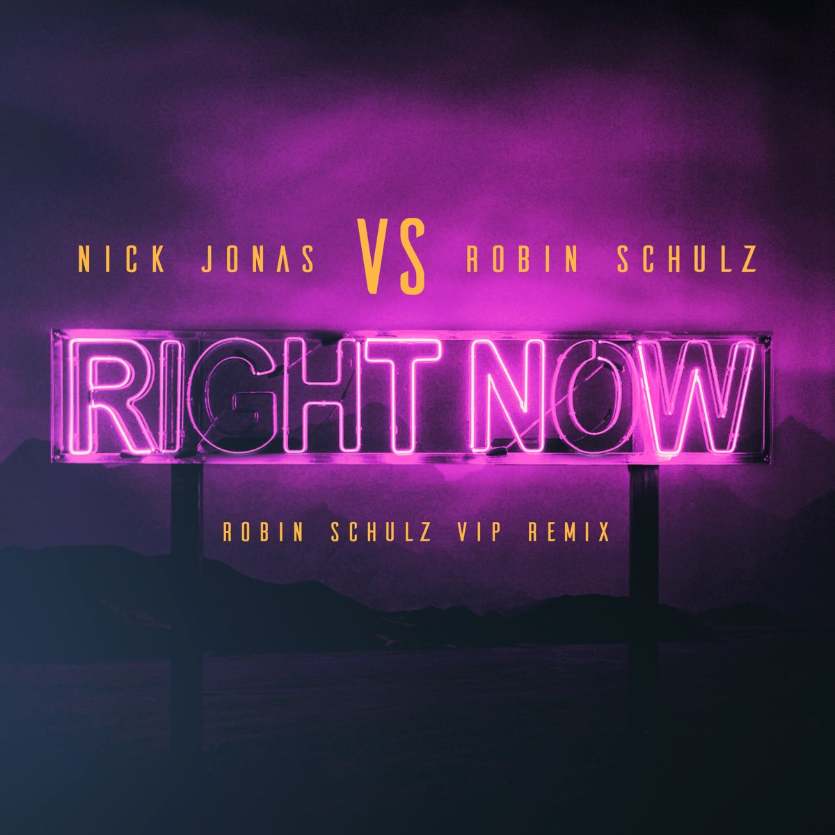 Nick Jonas & Robin Schulz — Right Now (Robin Schulz VIP Remix) cover artwork