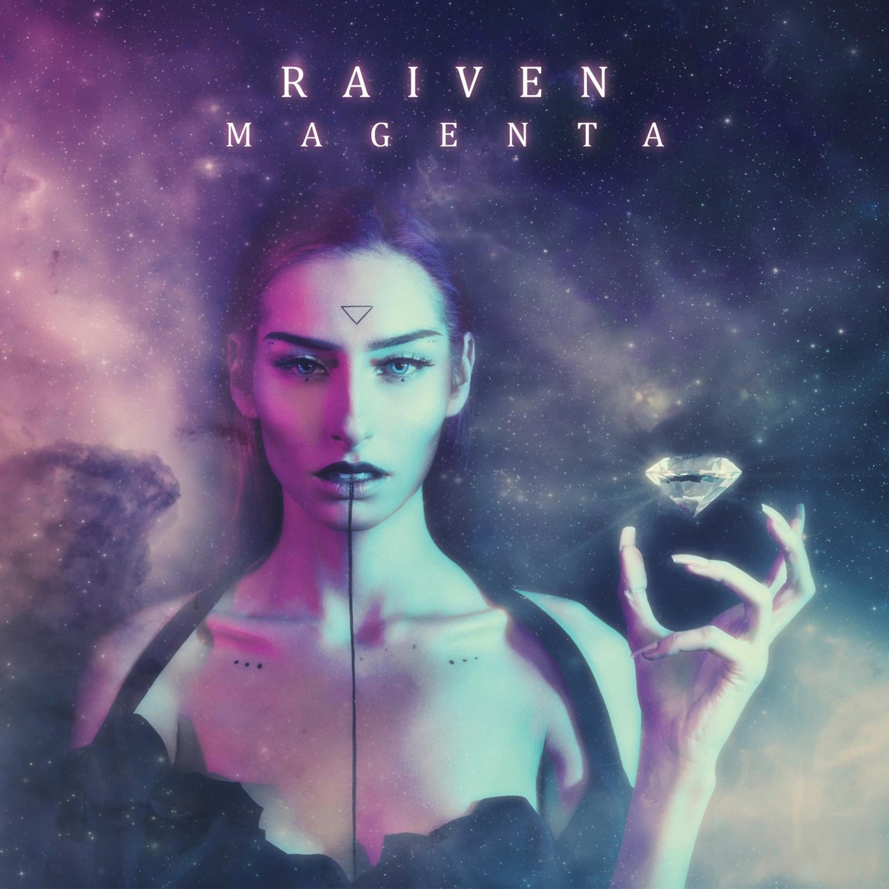 Raiven — Črno bel cover artwork
