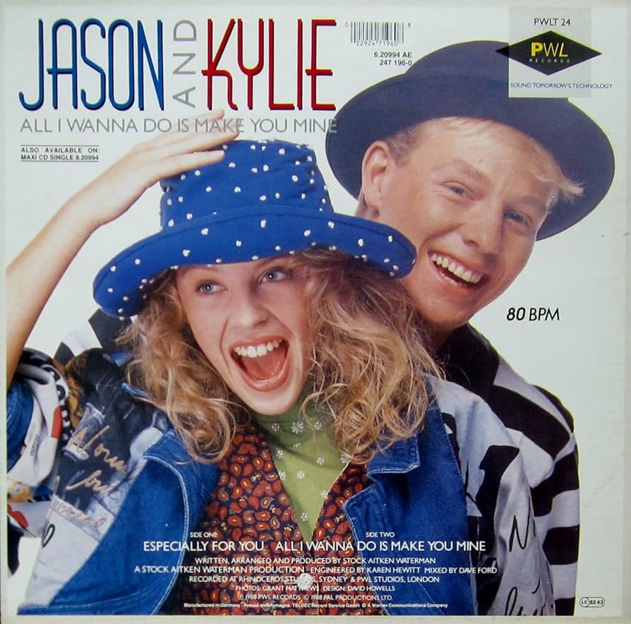 Kylie Minogue featuring Jason Donovan — All I Wanna Do Is Make You Mine cover artwork
