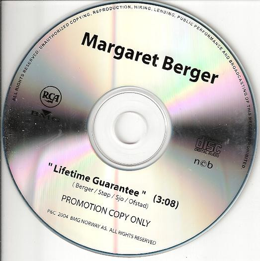 Margaret Berger — Lifetime Guarantee cover artwork