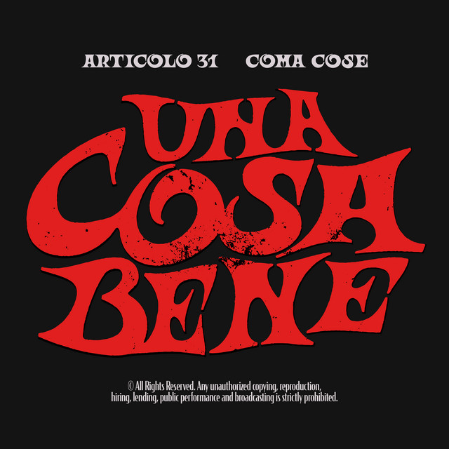 Articolo 31 featuring Coma_Cose — Una Cosa Bene cover artwork