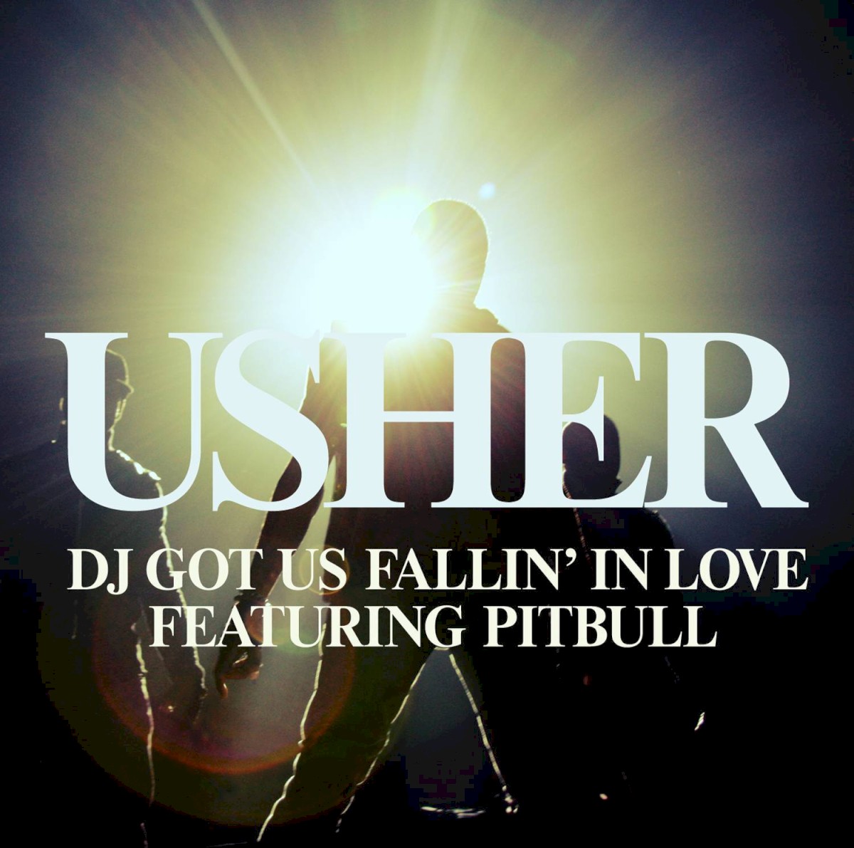 USHER featuring Pitbull — DJ Got Us Fallin&#039; in Love cover artwork