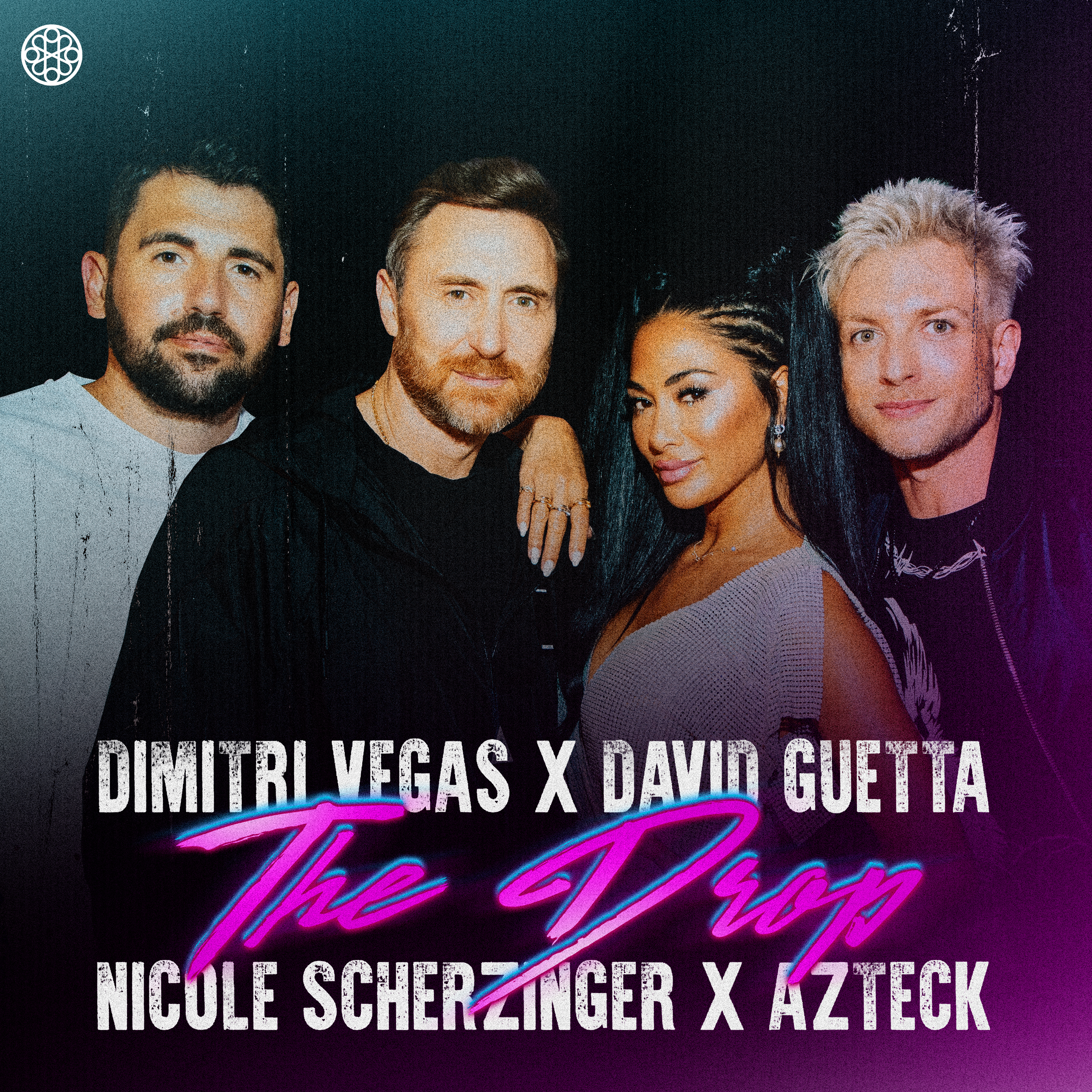 Dimitri Vegas, David Guetta, & Nicole Scherzinger featuring Azteck — The Drop cover artwork