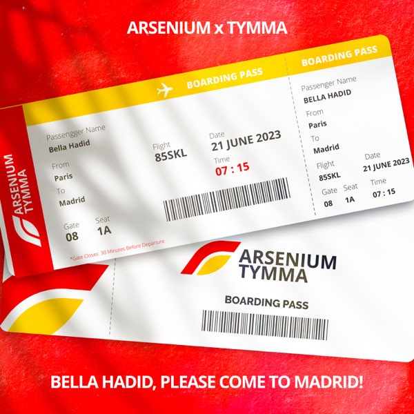 Arsenium & TYMMA — Bella Hadid (Come to Madrid) cover artwork