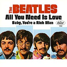 The Beatles All You Need Is Love cover artwork