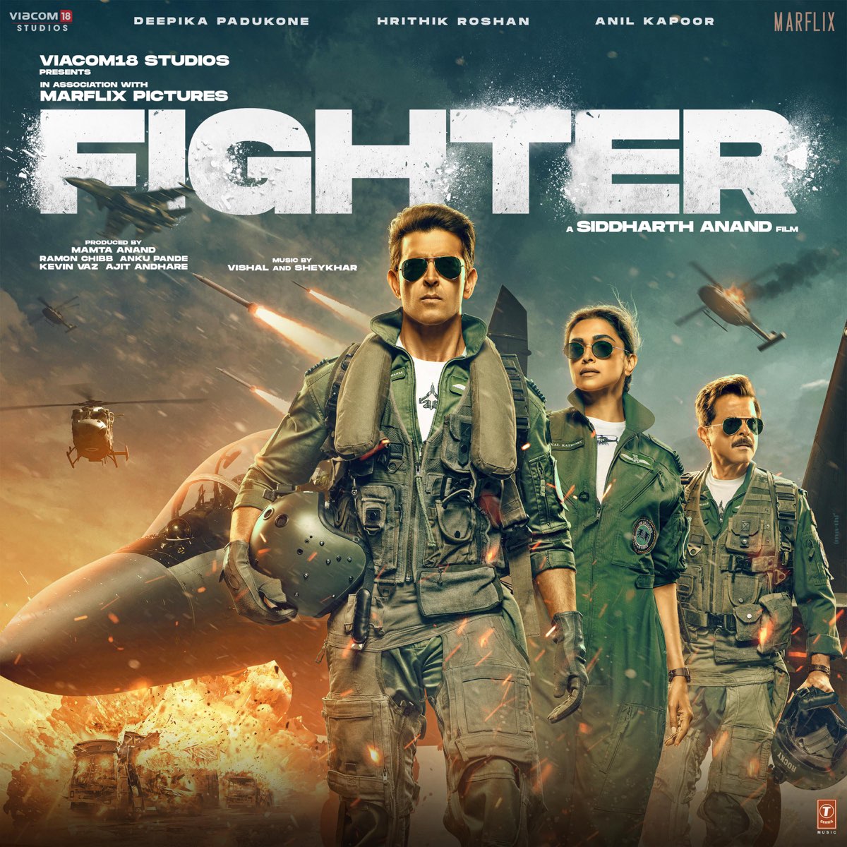 Vishal-Shekhar, Kumaar, MellowD, & Vishal Dadlani Fighter (Original Motion Picture Soundtrack) cover artwork